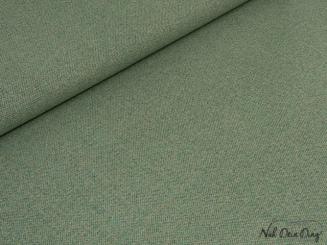 Dekostoff, grob gewebt, grün meliert 