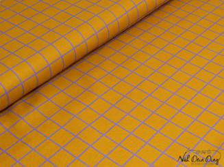 Canvas, Karo gelb/lila 