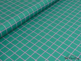 Canvas, Karo türkis/pink 