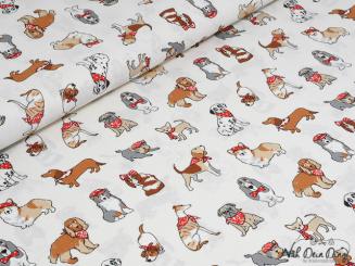 Baumwollstoff Dogs 
