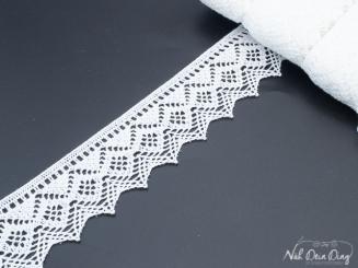 Klöppelspitze weiß, 43 mm 