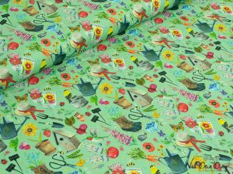 Baumwollstoff, Garten 