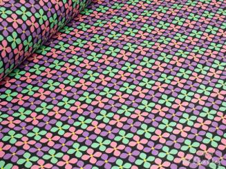 Baumwolle beschichtet, flower 