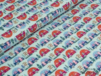 Baumwollstoff, happy camper 