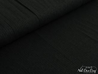 Rippjersey, uni schwarz 