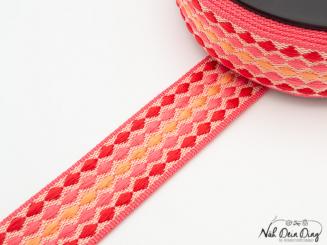 Gurtband, 40 mm, rot/orange 