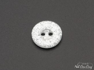 Knopf, 15 mm, 2Loch, silber glitzer 