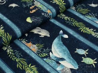 Baumwollstoff, Paradise Bay Bordüre 