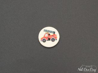 Knopf, 18 mm, 2Loch, Feuerwehr 