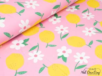 Baumwolljersey, Zitrone 