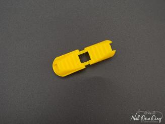 Kordelende, klappbar, gelb flach 