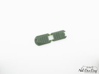 Kordelende, klappbar, dunkelgrün flach 