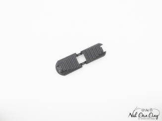 Kordelende, klappbar, schwarz flach 