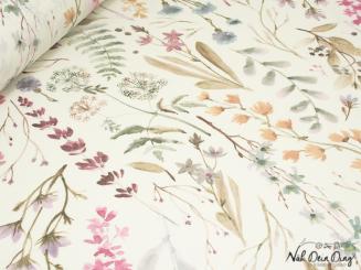 Baumwolle beschichtet, Wiesenblumen 