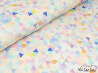 Double Gauze, Dreiecke, pastell 