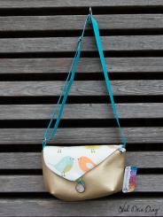 kleine Tasche Vögel Kunstleder 