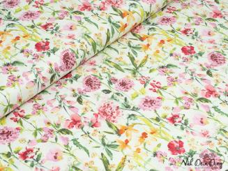 Baumwollstoff Blumenwiese 