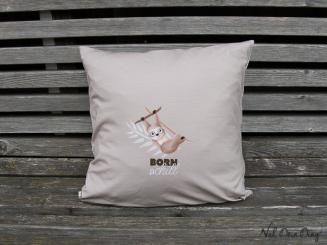 Kissenbezug 40x40 cm  Jersey Faultier 