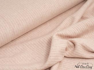 Viskose Strick, gerippt, rosa meliert 