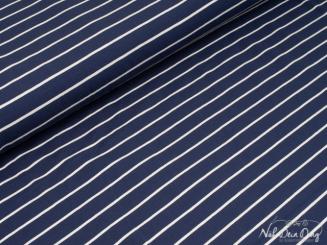 Ringeljersey dunkelblau/weiß 