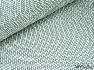 Baumwollstrick, salbei/creme 