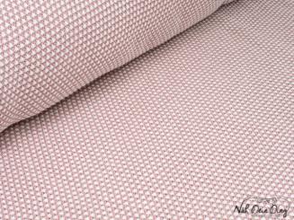 Baumwollstrick, altrosa/creme 