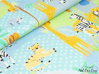 Baumwollstoff, grafic animal 