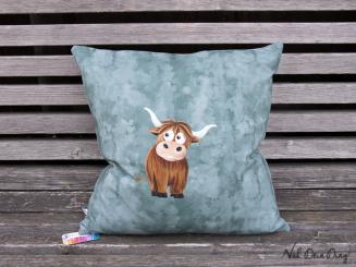 Kissenbezug 40x40 cm  Jersey kleines Rind 
