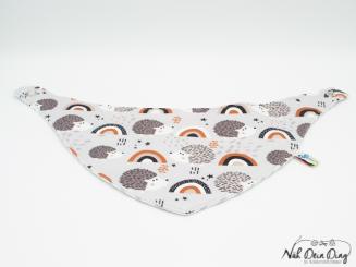 Sabberdichtes Halstuch Igel Regenbogen 