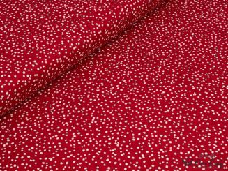 Canvas, Flöckchen, rot 