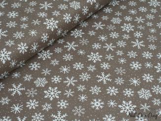 Canvas, Schneeflocke, beige 