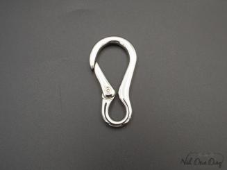 Karabinerhaken, 10 mm, silber 