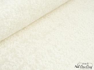 Chenilleflausch, wollweiß 