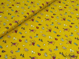 Baumwollstoff Krippenfiguren 