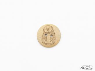 Knopf, 15 mm, 2Loch, Pinguin 
