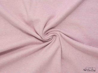 Bündchen fein geringelt altrosa 