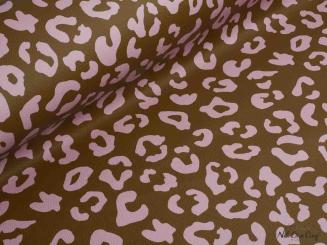 Kunstleder, Happy Leo braun/rosa 