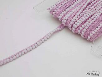 Mini Pompon-Borte, rosa 