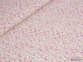 Baumwollstoff Steublümchen, pink 