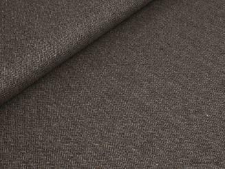 Tweed, Fischgrat braun 