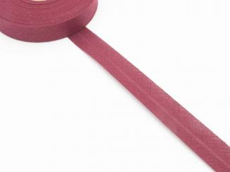 Baumwoll-Schrägband gefalzt 40/20 bordeaux 