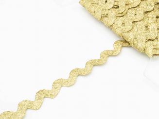 Zackenlitze, gold, 15 mm 