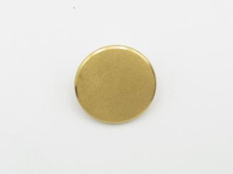 Knopf, 22 mm, gold mit Steg 