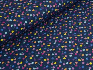 Jersey Kirschen, blau 