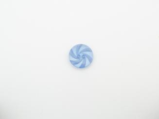 Polyesterknopf, 2Loch, 23mm, Twist, blau 