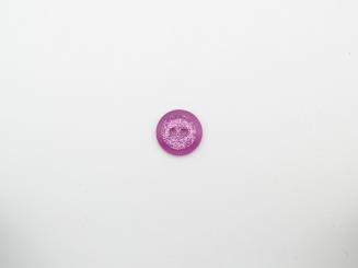 Knopf, 15 mm, 2Loch, pink glitzer 