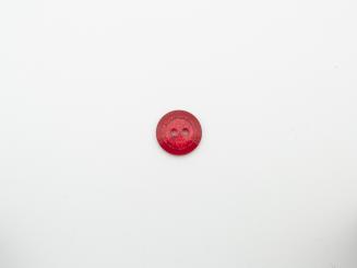 Knopf, 15 mm, 2Loch, rot glitzer 