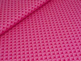 Baumwollstoff Blätter, pink 