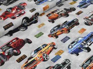 Baumwollstoff Hot Rod 