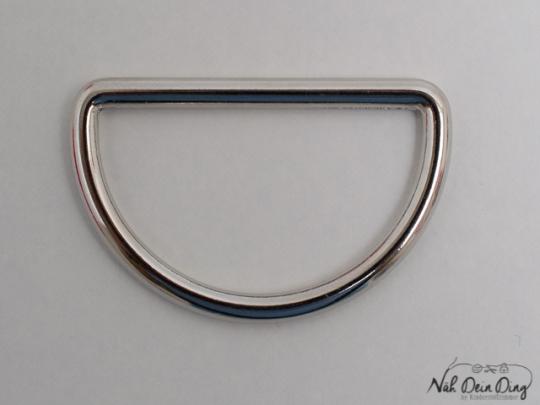 D-Ring, silber, 40 mm 